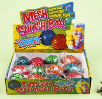 Mesh squeeze grape stress balls