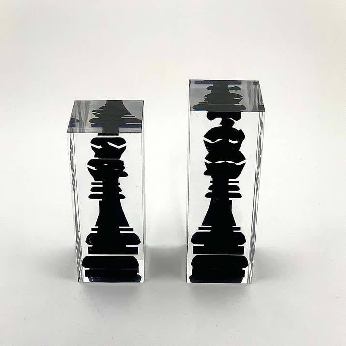 Infinity Lucite 17-Inch Lucite Chess Set