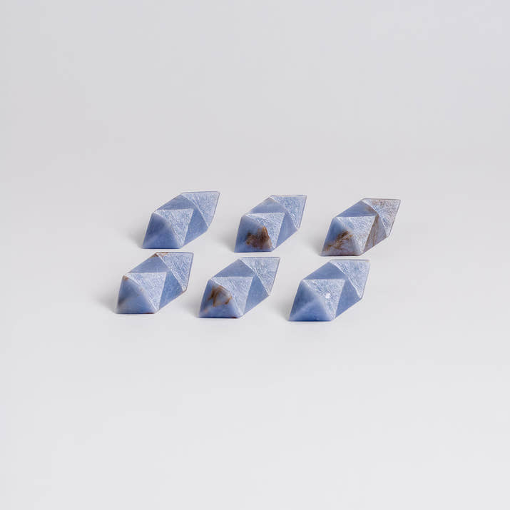 Burr Star 3D gemstone puzzle Angelite